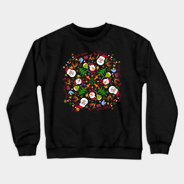 Sweet Christmas in a beautiful pattern design full of joy and hope Crewneck Sweatshirt by zooco